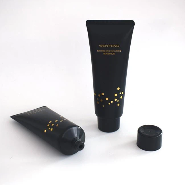 Black lotion plastic soft tubes (3)